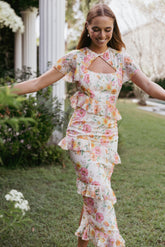 Leila Maxi Dress - Peony